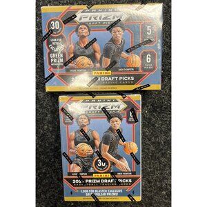 2 Boxes Panini 2023-24 Prizm Draft Picks Basketball Blaster Box - 30 Cards X 2!!